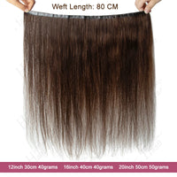 Seamless PU Tape Weft Human Hair Extensions Long PU Skin Weft Tape in Hair Extensions No Glue Human Hair For Fine Hair Long Weft