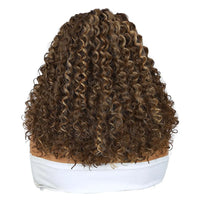 Custom Braided Curly Lace Front Wig