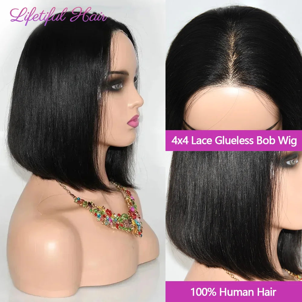 Glueless Straight Bob Lace Wig