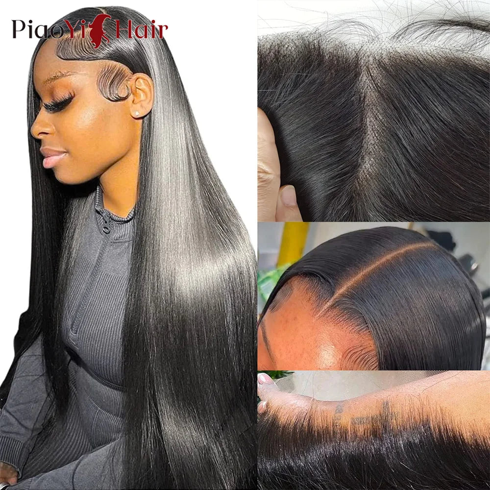 Straight 13x6 13X4 HD Lace Frontal Brazilian Human Hair Preplucked 4x4 5x5 6x6 Transparent Lace 2x6 Hd Lace Closure Human Hair