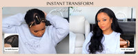 The Flip & Go™ Body Wave V-Part Drawstring Wig – 180% Density