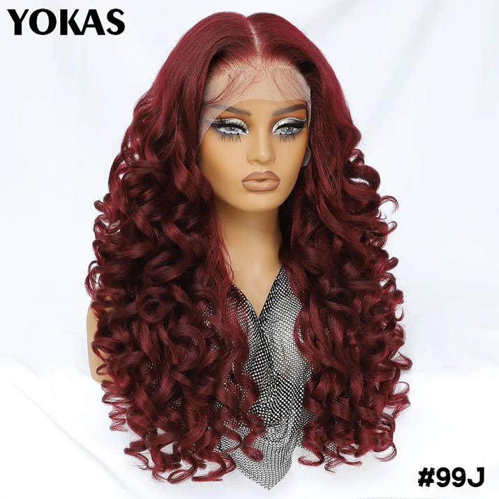 Colorful Curly Lace Front Wig