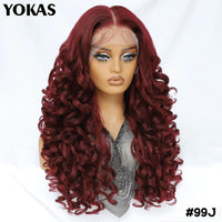 Colorful Curly Lace Front Wig