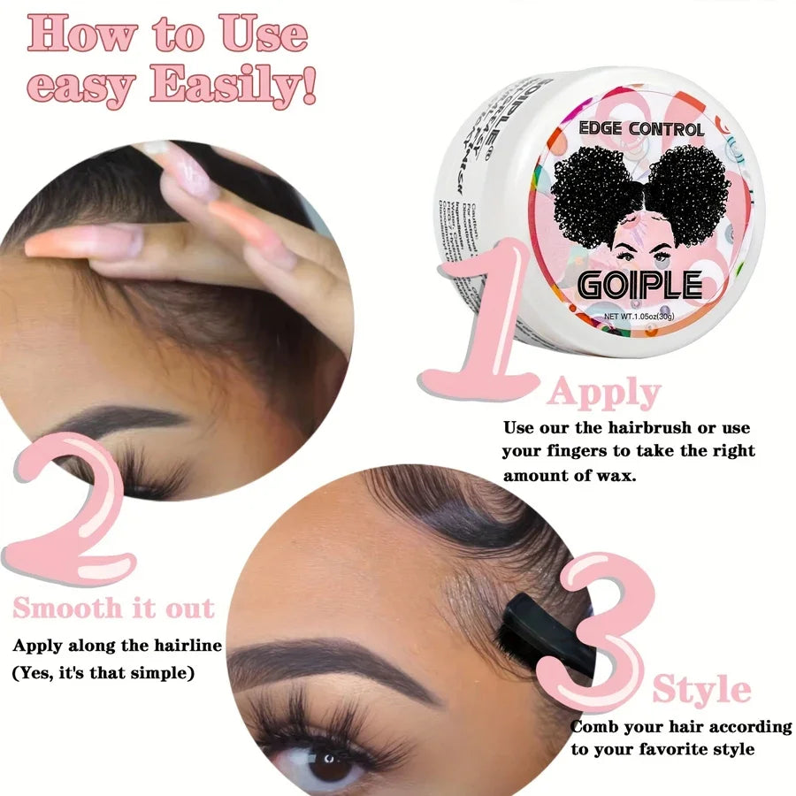 9-Piece Lace Wig Styling Waterproof Wigs Adhesive Strong Hold Glue  Edge Control Gel Synthetic Hair Installation Accessories Kit