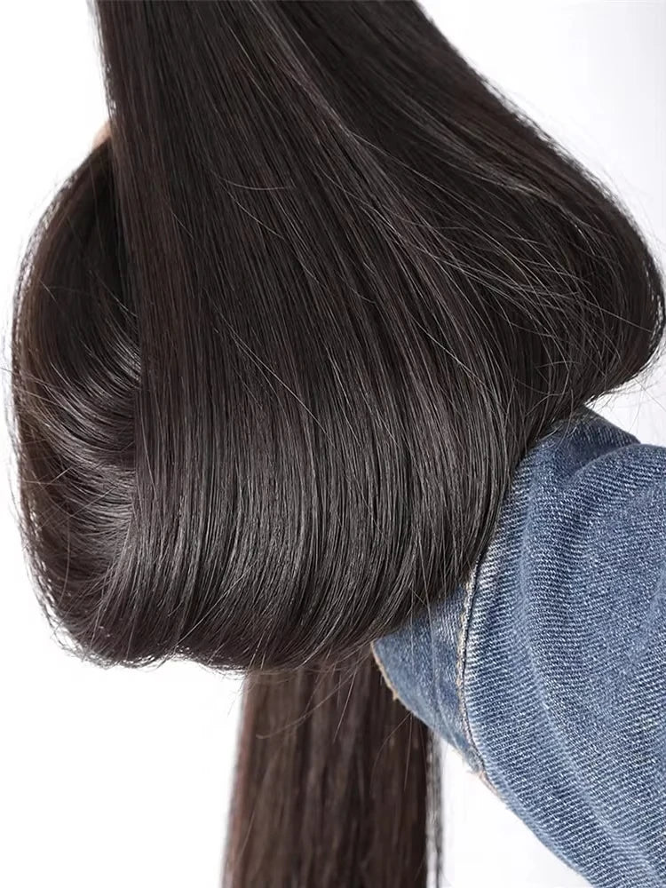 36 40 Inch Straight Human Hair Bundles 100% Human Hair Raw Virgin Unprocessed Hair Extensions Weave 3 4 Bundle Deals For Women