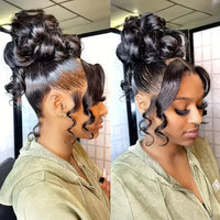 360 Full Lace Front Wig Human Hair Wigs Body Wave 13x6 13x4 HD Lace Front Wig Human Hair Pre Plucked Deep Curly Lace Frontal Wig