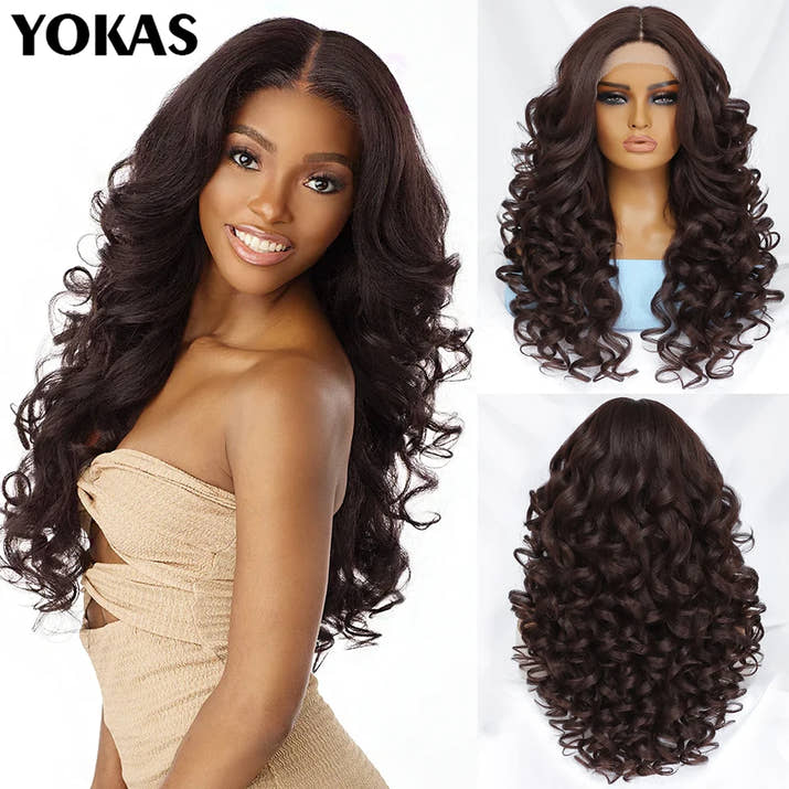 Colorful Curly Lace Front Wig