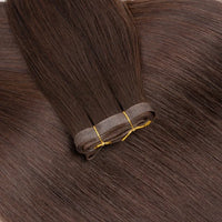 Invisible Long Tape PU Weft Human Hair Bundles Real Natural Hair Seamless & No-Glue Injected Tape In Hair Extensions Thick Ends