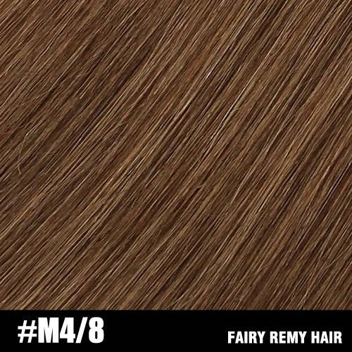 Fairy Remy Hair 0.5g/strand 12/14 inch Real Remy K Flat Tip Human Hair Extensions Silky Straight Pre Bonded Keratin Hair