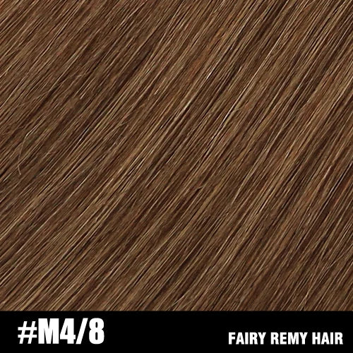 Fairy Remy Hair 0.5g/strand 12/14 inch Real Remy K Flat Tip Human Hair Extensions Silky Straight Pre Bonded Keratin Hair