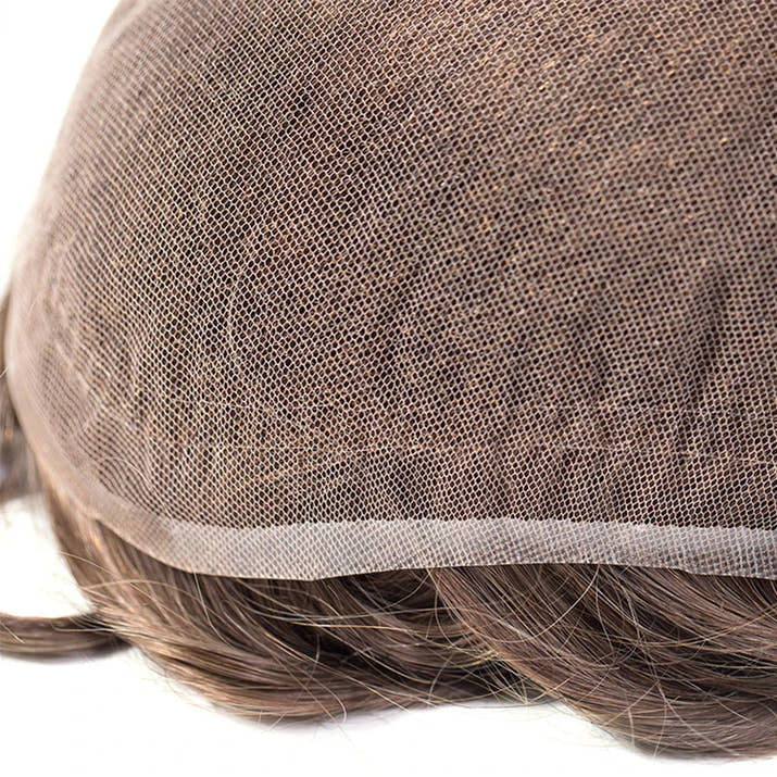 Full Lace Toupee For Men Human Hair Systems Unit Men's Lace Base Wig Breathable Male Capillary Prothesis Man Wigs