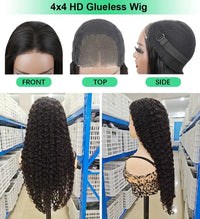 Natural Wave Glueles Wear & Go Wig