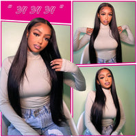ALIANNA 26Inch Human Hair Bundles 10A Brazilian Raw Hair Weave Bundles 30 38 40 Inch Straight Human Hair Bundles Hair Extensions