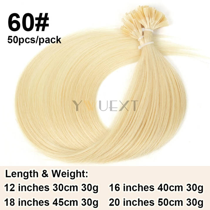 K Tip Hair Extensions Keratin Human Hair Hot Fusion Hair Extension European Hair Keratin Glue Machine Remy 12-20 inches
