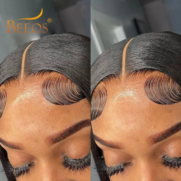 BEEOS Ultra Fitted 13X6 Glueless Wig Human Hair Ready To Wear Skinlike HD Lace Straight Human Hair Lace Frontal Wig Brazilian