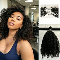 240g Afro Kinky Burmese Curly Crochet Human Hair Knotless Pre-Separated Crochet Feather Hair Extensions Curly Human Hair