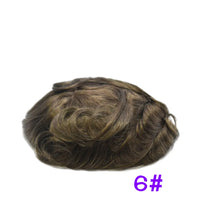 Full Lace Toupee For Men Human Hair Systems Unit Men's Lace Base Wig Breathable Male Capillary Prothesis Man Wigs