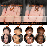 BEEOS Skinlike 13x4 HD Lace Front Human Hair Wigs Pre Plucked Short Pixie Cut Wig Brazilian Hair Wigs For Women Melting Skins