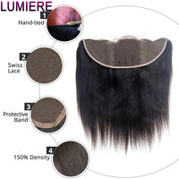8-30 '' Wholesale Bone Straight Human Hair Bundle With Closure Frontal HD Transparent Peruvian 100% Raw Virgin15A Hair Extension