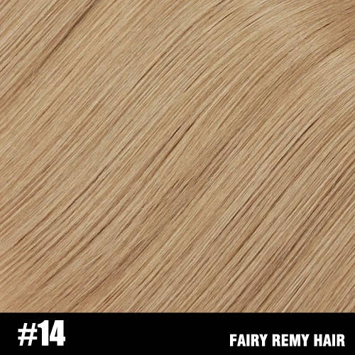 Fairy Remy Hair 0.5g/strand 12/14 inch Real Remy K Flat Tip Human Hair Extensions Silky Straight Pre Bonded Keratin Hair