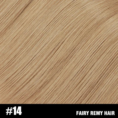 Fairy Remy Hair 0.5g/strand 12/14 inch Real Remy K Flat Tip Human Hair Extensions Silky Straight Pre Bonded Keratin Hair