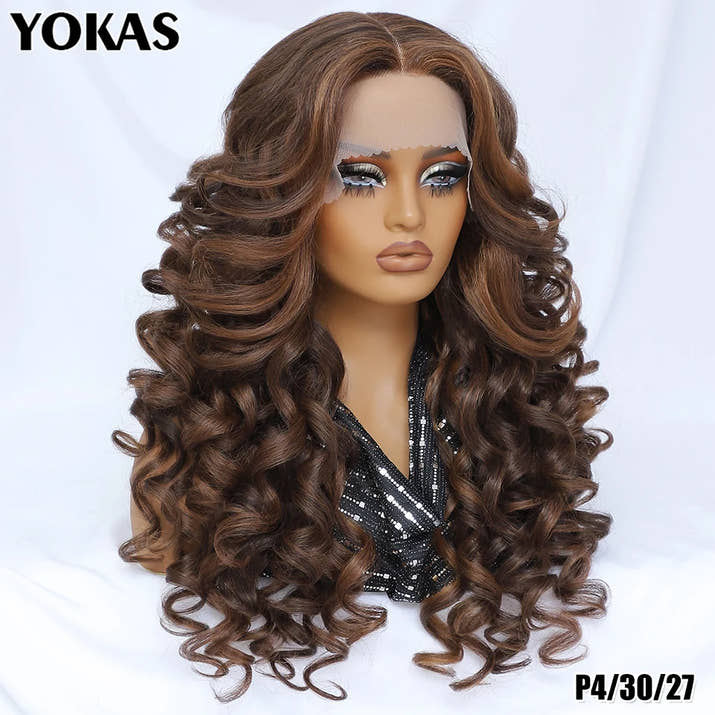 Colorful Curly Lace Front Wig