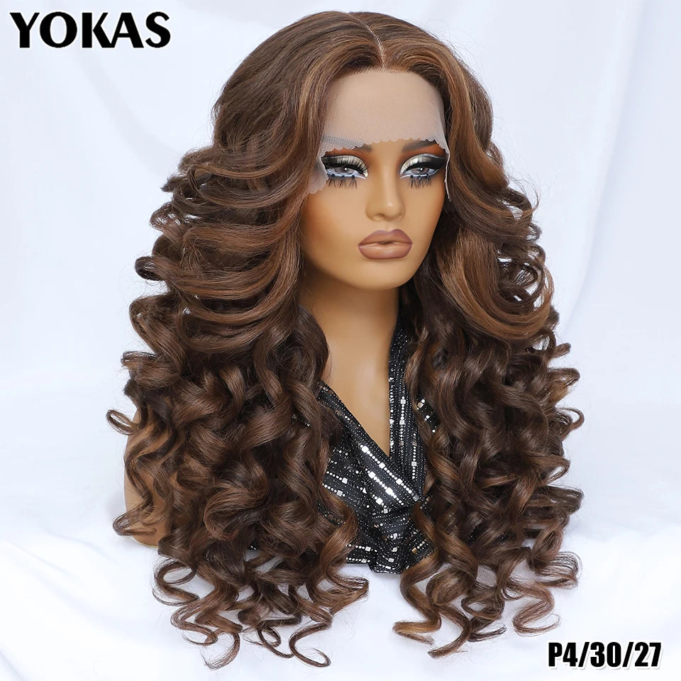 Colorful Curly Lace Front Wig
