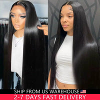 200% Straight Real Full Lace Human Hair Wig 30 40 Inch Transparent HD Lace 13x6 Lace Frontal Wigs for Women 13x4 360 Pre plucked