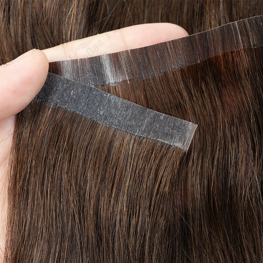 Seamless PU Tape Weft Human Hair Extensions Long PU Skin Weft Tape in Hair Extensions No Glue Human Hair For Fine Hair Long Weft