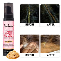 Natural Lace Tint Spray Dyed Foam Mousse for Women 100ML Wigs Mesh Skin-fitting Invisible Colorant Cosplay Wig Dye Mist