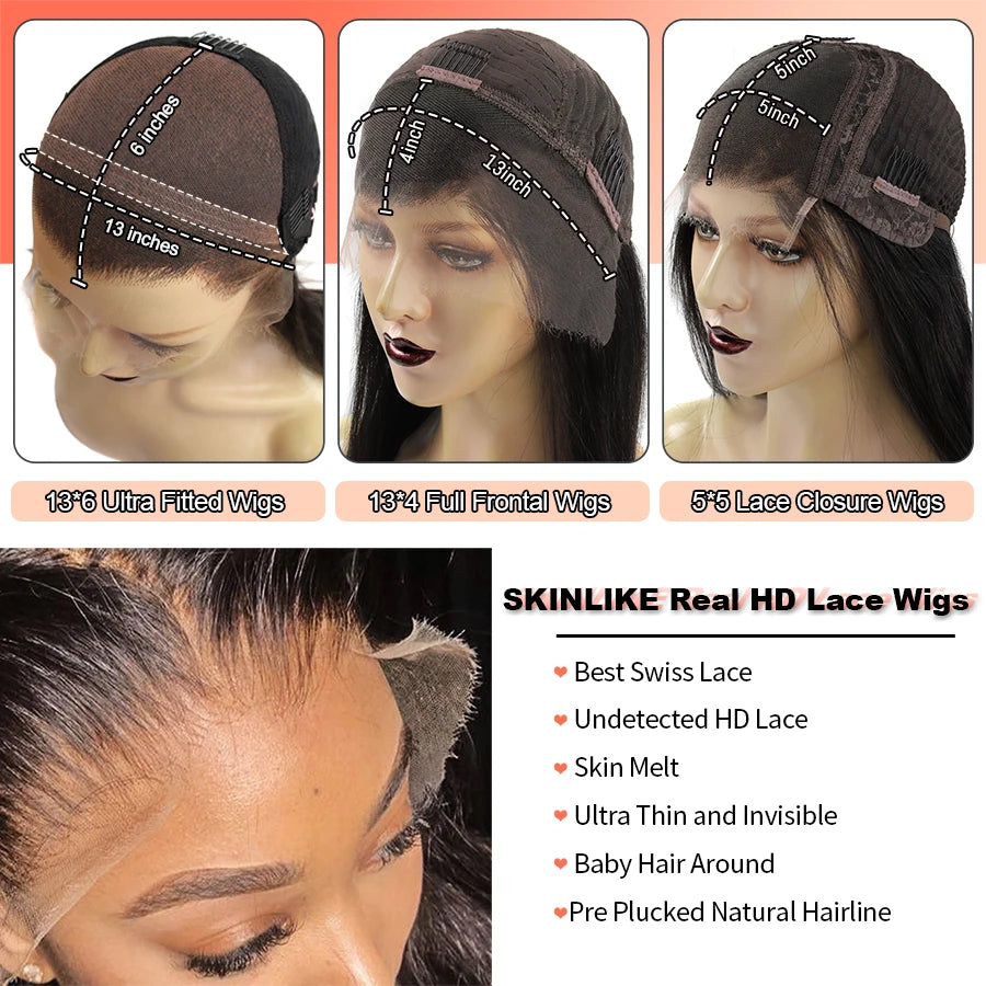 BEEOS 1B/613 Oreo Highlight 13x6 HD Lace Frontal Wig 250% Pre plucked 613 Blonde Body Wave 5x5 HD Lace Closure Wig For Women