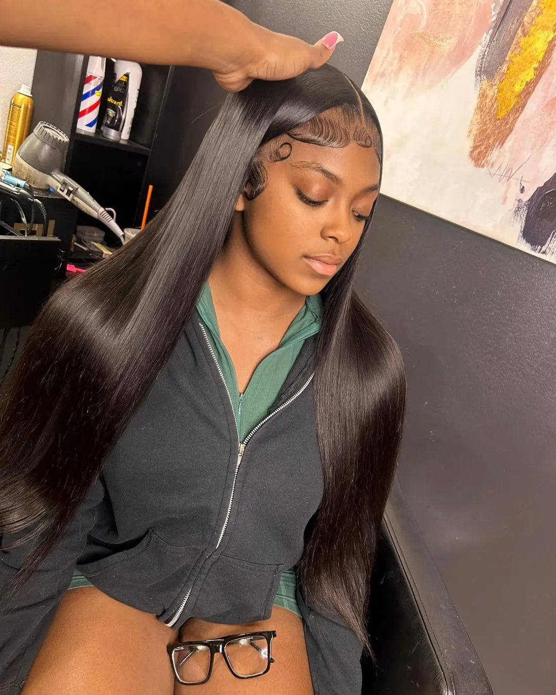 Phashion Ear to Ear 13X4 Lace Frontal Straight 4x4 5X5 Closure Only Body Wave Pre Plucked Swiss Transparent 100% Remy Human Hair
