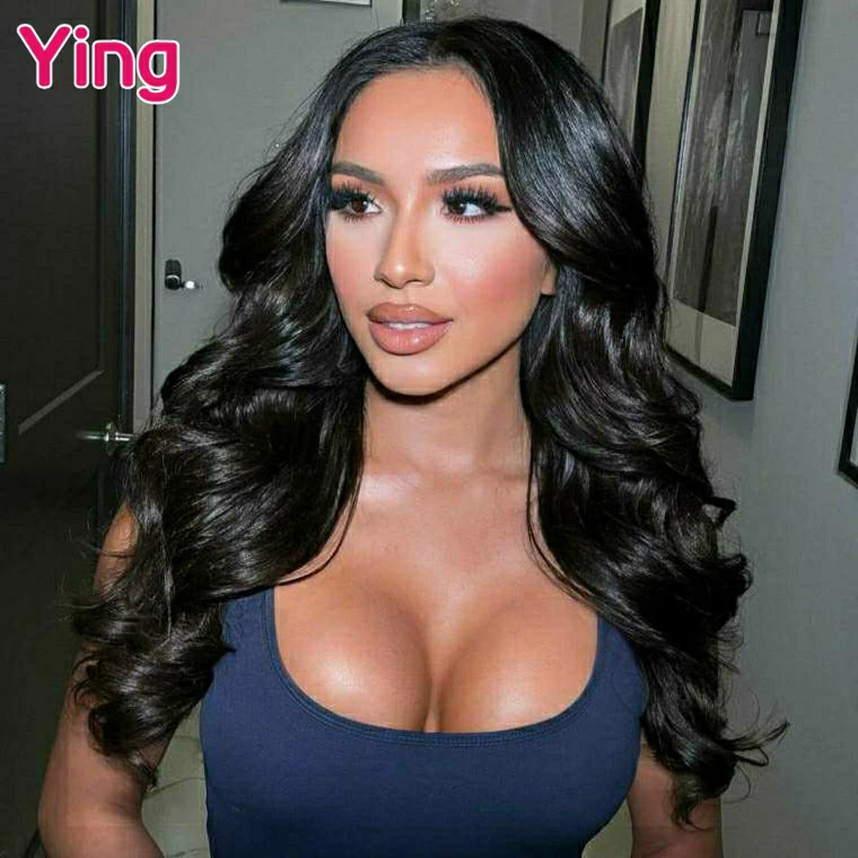 Ying Highlight Honey Blonde 180% Body Wave 13x6 Transparent Lace Front Wig 13x4 Lace Front Wig PrePlucked With Baby Hair