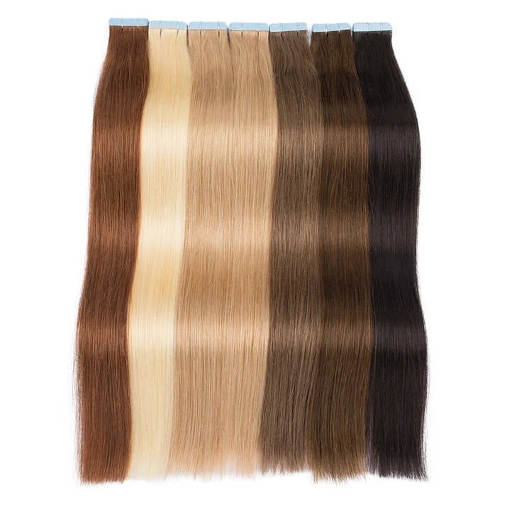 Straight Tape in Hair Extension Human Hair 2g/pc 20pcs Brazilian Remy Human Hair Natural Human Hair Extensions Tape in Extension