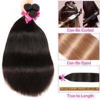 Straight Bundles Human Hair 12A Human Hair 4 Bundles Straight Hair 20 22 24 26 Inch Brazilian Virgin Deal Human Hair Extensions