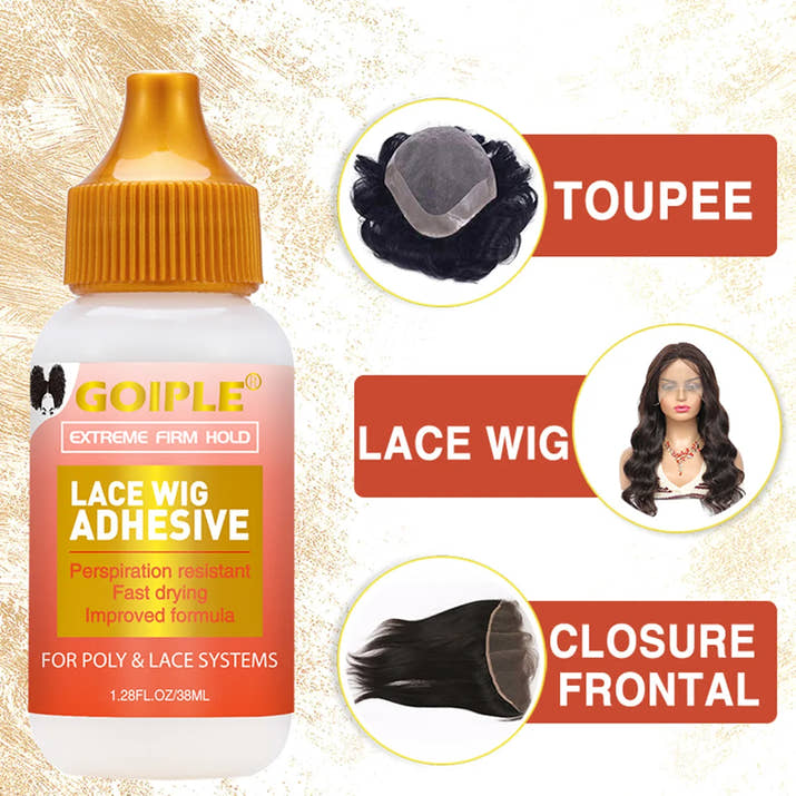 9-Piece Lace Wig Styling Waterproof Wigs Adhesive Strong Hold Glue  Edge Control Gel Synthetic Hair Installation Accessories Kit