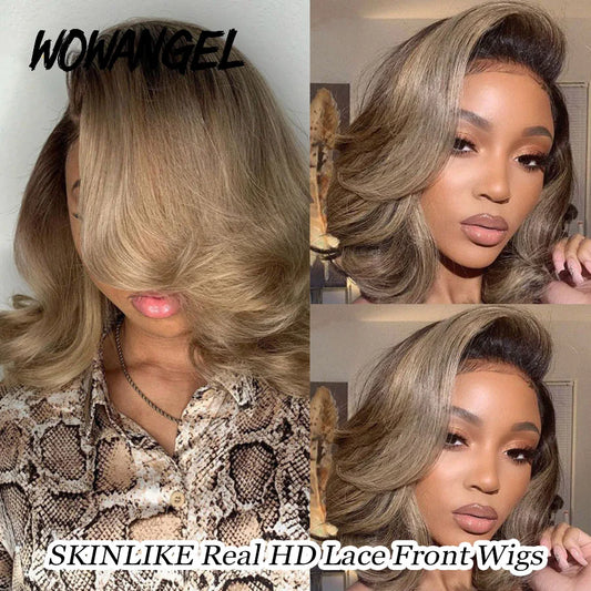 Ash Blonde Body Wave Bob