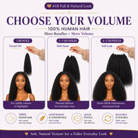 Kinky Straight Crochet Human Hair Pre Looped Feather Real Human Hair Extensions Reusable Invisible Pre-Separated Knotless