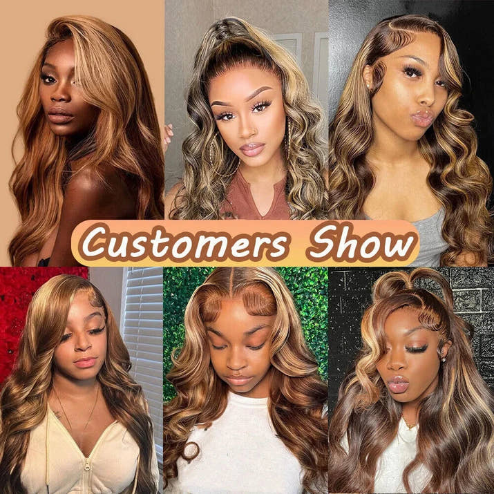 Highlight Ombre Bundles Human Hair 100% Unprocessed Brazilian Colored Body Wave Raw Hair Bundles Weave Extensions Deals