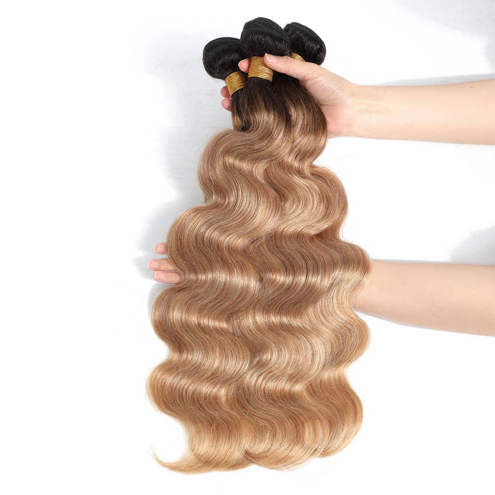 Honey Blonde Bundles Human Hair Body Wave Human Hair Bundles Remy Brazilian Human Hair Weave Extentions 1/3/4 pcs Bundle Deals