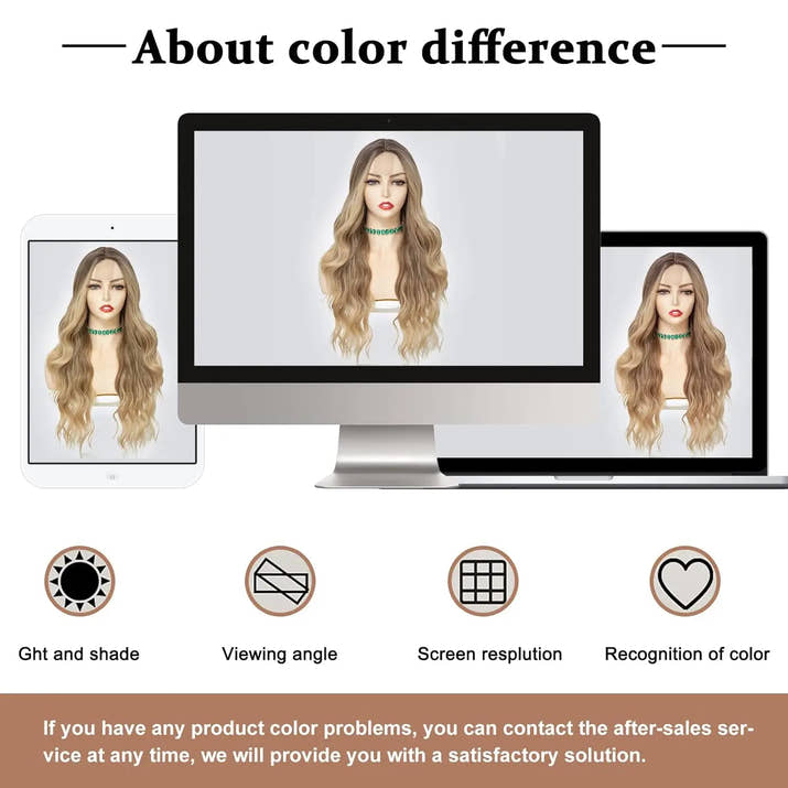 Synthetic Long Lace Wavy Wig for Women 26 Inch Middle Part Curly Natural Looking Heat Resistant Fiber for Daily Party Christmas