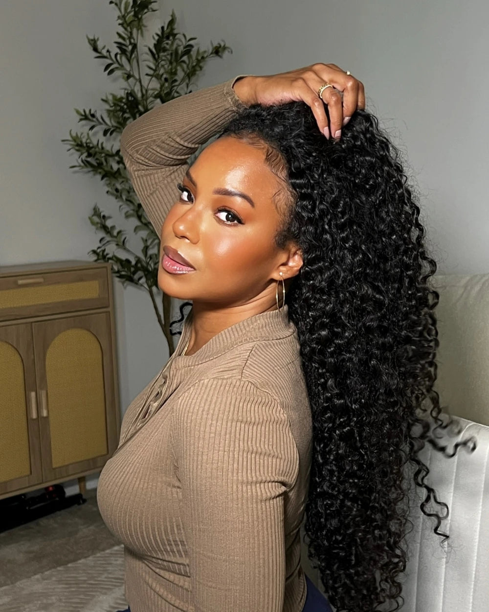 12A Deep Wave Full Head Human Crochet Hair for Black Women Extensions PreSeparated Reusable Loose Wave Feather Crochet Bulk Hair