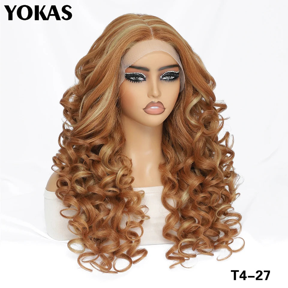 Colorful Curly Lace Front Wig