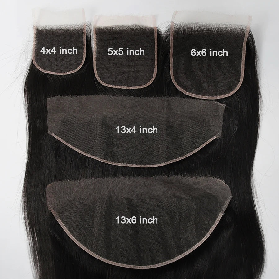 BEEOS Skinlike 13x6 HD Lace Frontal Only Pre Plucked Straight 6x6 5X5 HD Lace Closure Only Brazilian Human Hair 13x4 HD Frontal