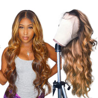 Ombre Blond Remy 13x4 HD Lace wig