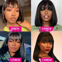 Bobo Bangs Lace Front Wig