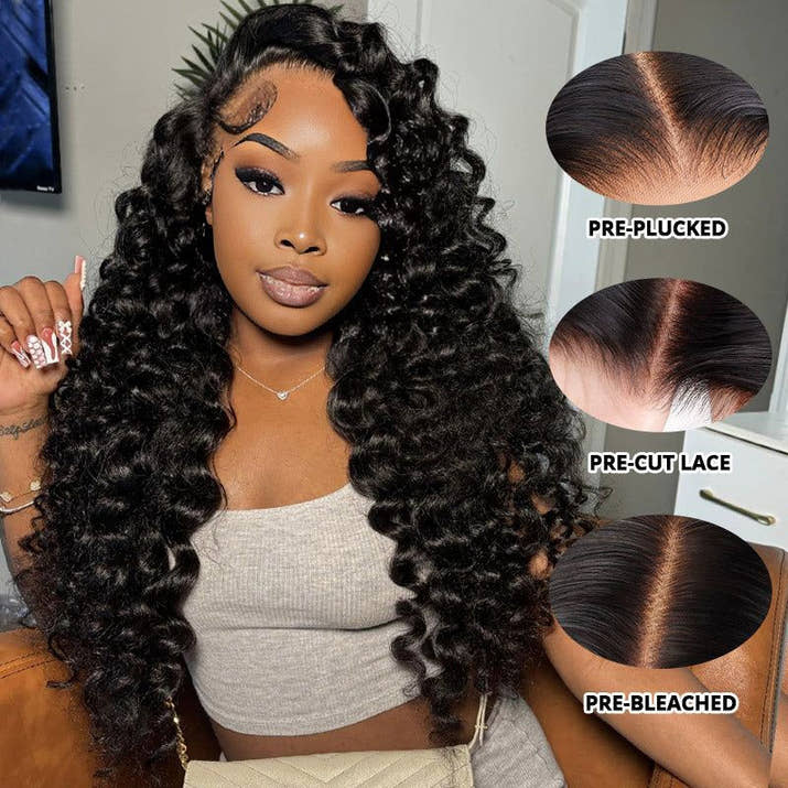 Loose Deep Wave Wig Black Female