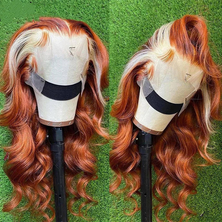 Wave Lace Front Wig Blonde Colored