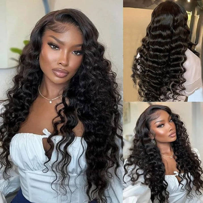 Loose Deep Wave Wig Black Female